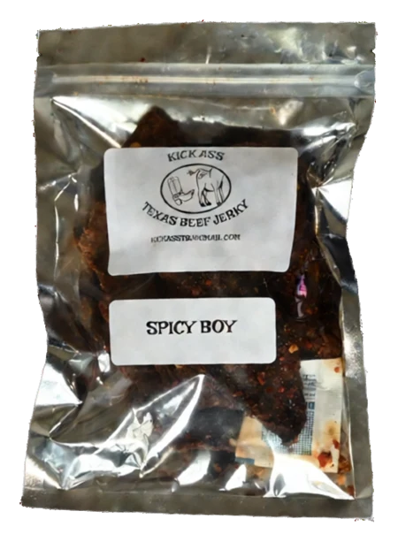 Spicy Boy beef jerky — small 4 oz bag